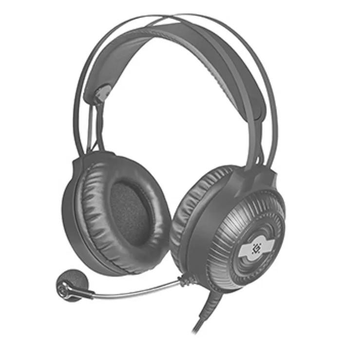 Hauptbild des Produkts Defender Stellar, herní sluchátka s mikrofonem, ovládání hlasitosti, černá, 2.0, 50 mm mě