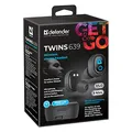 Defender Twins 639, Kophörer mit Mikrofon, ohne Lautstärkeregelung, schwarz, Earphones, bluetooth