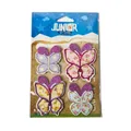 Dekoration selbstklebend (Set 4 Stk) - Schmetterlinge, Blumen, Süßigkeiten, Tassen, Nähen und Geschenke