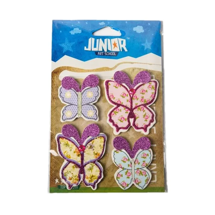 Hauptbild des Produkts Dekorace samolepící (sada 4 ks) - Motýle, Květiny, Sladkosti, Šálky, Šití a Dárky
