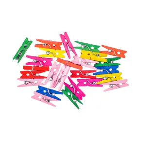 Dekorative Klammern, Farbmix, 25 Stück