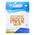 Weiteres Produktbild Dekorpapier A4 10 Stück blau holografisch 250 g