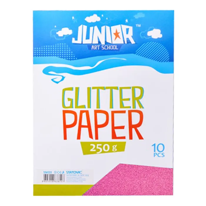 Hauptbild des Produkts Dekorační papír A4 10 ks růžový glitter 250 g