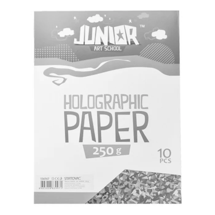 Hauptbild des Produkts Dekorační papír A4 10 ks zelený holografický 250 g