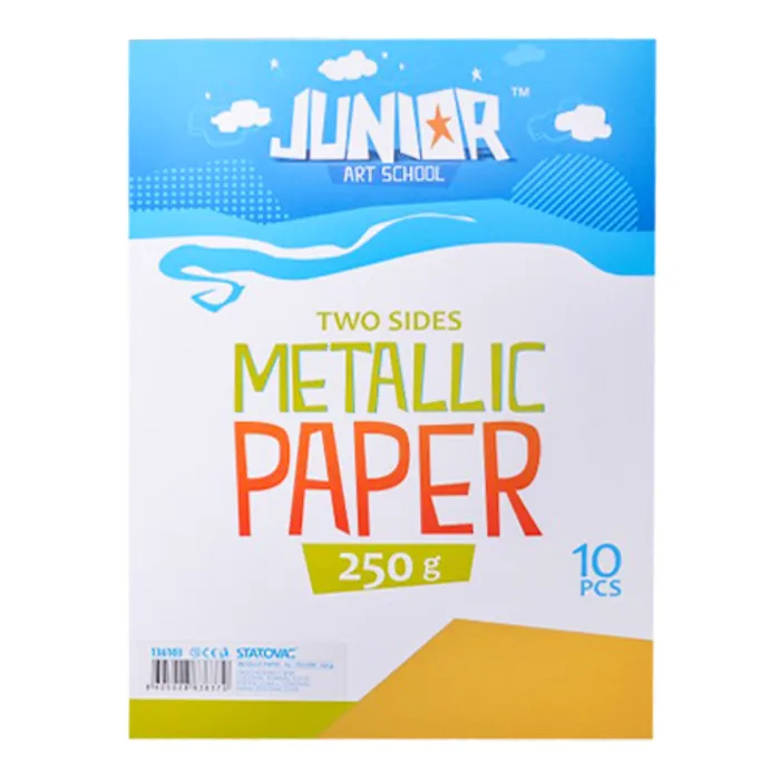 Hauptbild des Produkts Dekorační papír A4 10 ks žlutý metallic 250 g