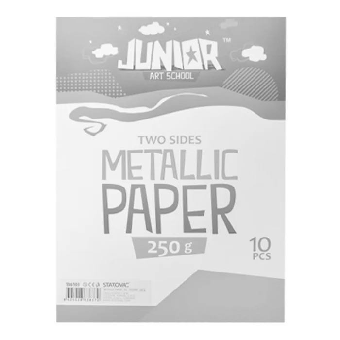 Hauptbild des Produkts Dekorační papír A4 10 ks žlutý metallic 250 g