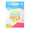 Dekorpapier A4 Neonrosa gewellt 165 g, Set a 10 Stück