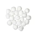 Dekorative Pompons 2 cm weiß - Set 20 Stk
