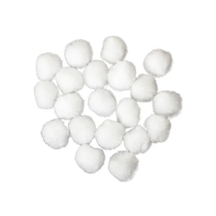 Hauptbild des Produkts Dekorační pompony 2 cm bílé - sada 20 ks