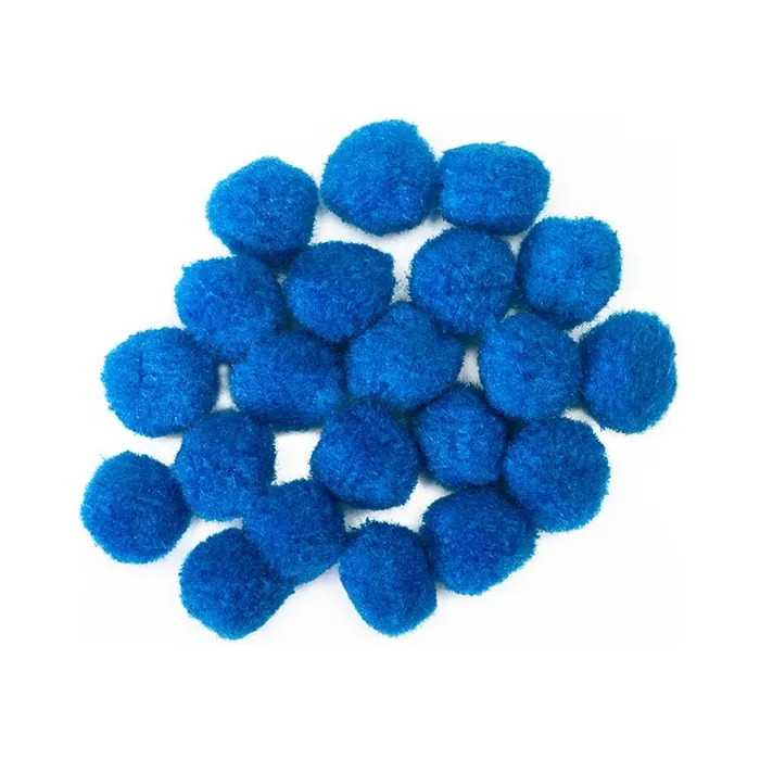 Hauptbild des Produkts Dekorační pompony 2 cm modré - sada 20 ks