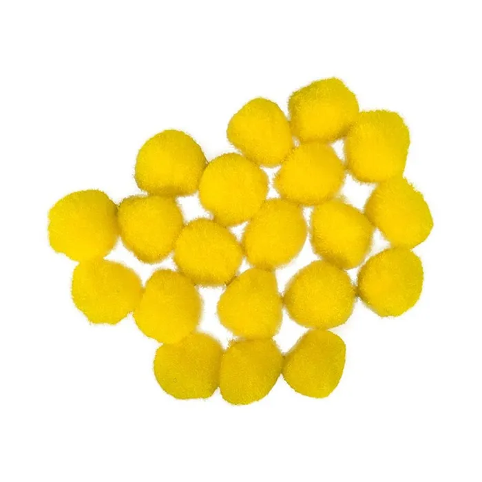 Hauptbild des Produkts Dekorační pompony 2 cm žluté - sada 20 ks