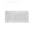 Weiteres Produktbild Deko-Tortenspitze (PAP) eckig weiß 24 x 15 cm [100 St.]