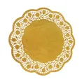 Deko-Tortenspitze (PAP/ALU) rund gold durchmesser 30cm [4 St.]