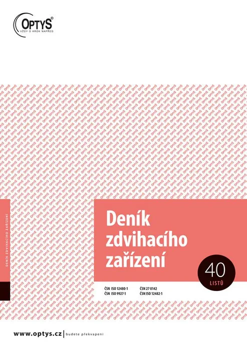 Hauptbild des Produkts Deník zdvihacího zařízení A4 1227