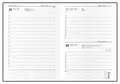 Täglicher Terminkalender - Adam - Vivella extra - B6 - Bordeaux - Himbeere