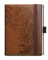 Der Tagesplaner - Adam - Vivella extra - B6 - braun - Kaffee