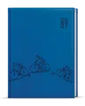 Täglicher Terminkalender - Adam - Vivella mit Prägung - B6 - Hellblau - Fahrrad