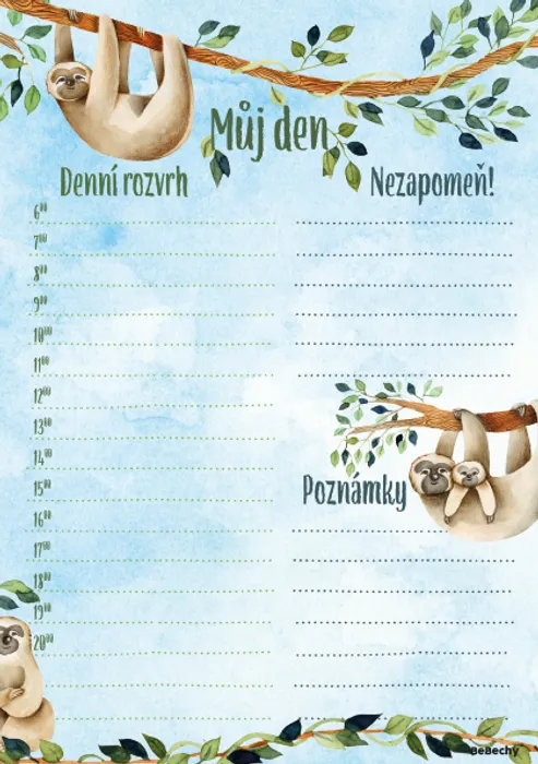 Hauptbild des Produkts Denní plánovač A5 - Lenochod