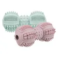 Weiteres Produktbild DentaFun Hantel Natur-Hartgummi, mehrfarbig 9 cm
