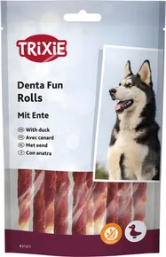 DENTAfun-Stick gebunden mit Entenfleisch 10 Stück, 12cm/80g