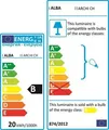 Schreibtischlampe, 11 W, ALBA Architect, chrom