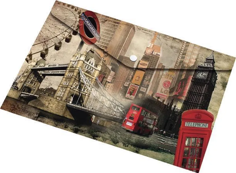 Hauptbild des Produkts Desky na dokumenty "London", s drukem, A4, PP, PANTA PLAST