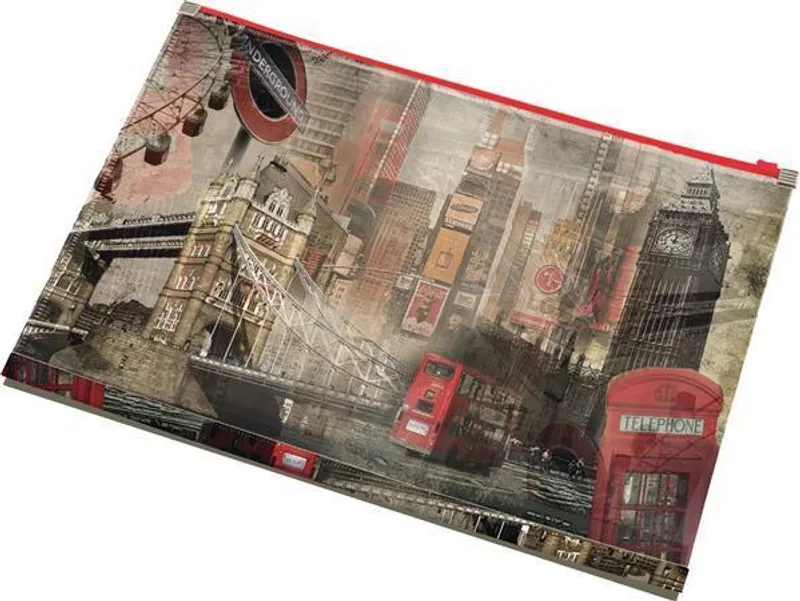 Hauptbild des Produkts Desky na dokumenty "London", se zipem, A4, PP, PANTA PLAST