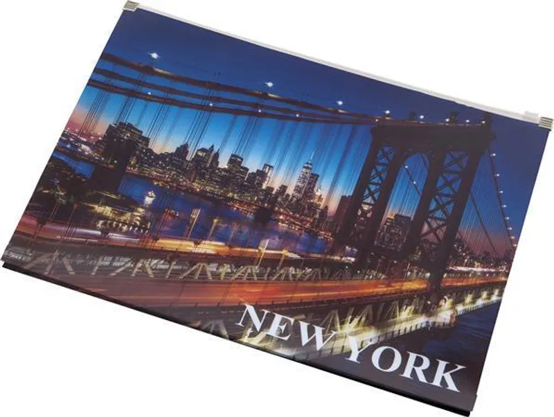 Hauptbild des Produkts Desky na dokumenty "New York", se zipem, A4, PP, PANTA PLAST