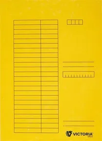Tafeln mit Klappen, gelb, Karton, A4, VICTORIA [5 Stück]