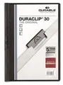 Tafeln mit Schnellhefter „DURACLIP® 30“, schwarz, mit Klammer, A4, DURABLE