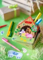 Kindermarker Faber-Castell 155539 Connector Bauernhaus, 18 Farben