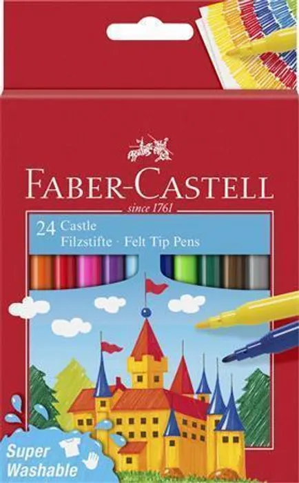 Hauptbild des Produkts Dětské fixy Faber-Castell Castle 24 barev