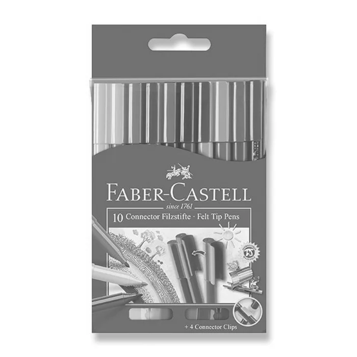 Hauptbild des Produkts Dětské fixy Faber-Castell Connector 10 barev