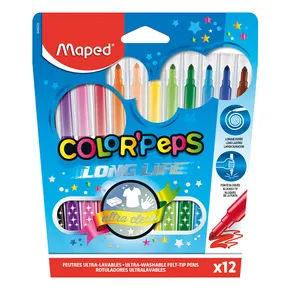 Kindermarker Maped Color´Peps Long Life, 12 Farben