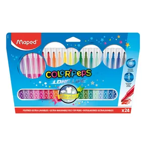 Maped Color'Peps Long Life Marker für Kinder, 24 Farben