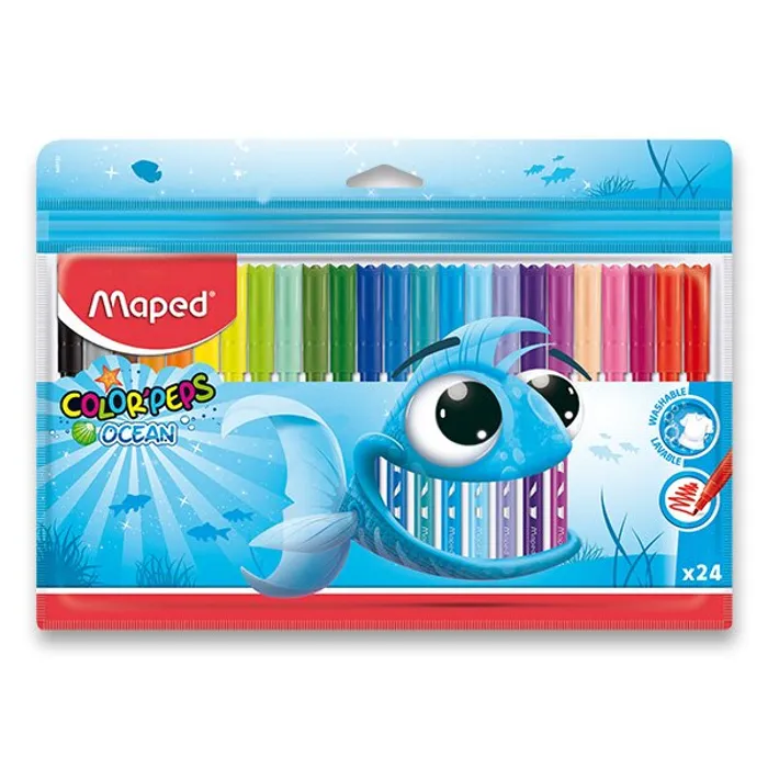 Hauptbild des Produkts Dětské fixy Maped Color´Peps Ocean, 24 barev