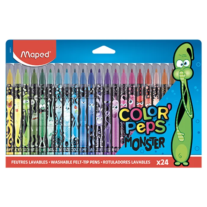 Hauptbild des Produkts Dětské fixy Maped Color'Peps Monster 24 barev