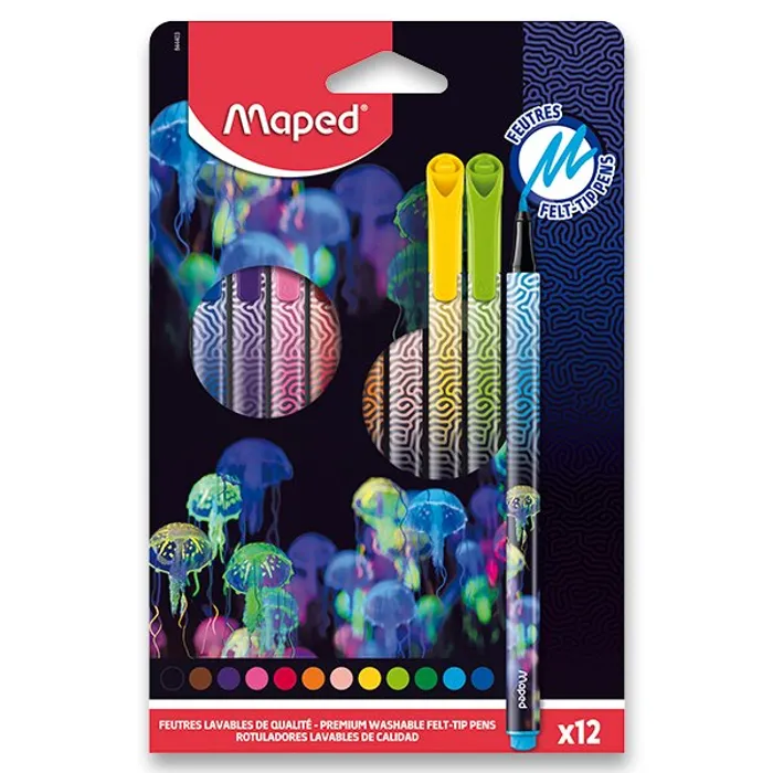Hauptbild des Produkts Dětské fixy Maped Deepsea Paradise 12 barev
