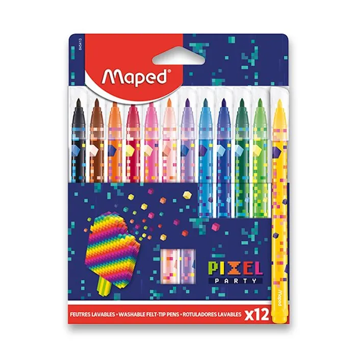 Hauptbild des Produkts Dětské fixy Maped Pixel Party 12 barev