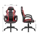 Stuhl Red Fighter C6, schwarz/rot