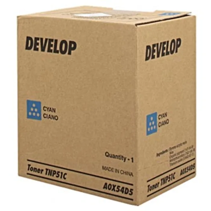 Hauptbild des Produkts Develop originální toner A0X54D5, cyan, 5000str., TNP51C, Develop Ineo +3110, O