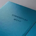 "Conceptum" Metallic Blue Ocean, A6, Weekly, 2017, Hardcover, SIGEL