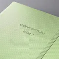 "Conceptum" Metallic Green Fresh, A5, Weekly, 2017, Hardcover, SIGEL