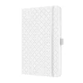 "Jolie" Notizbuch, weiß, A5, wöchentlich, 2018, Hardcover, SIGEL