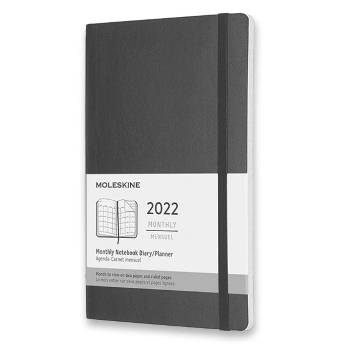 Hauptbild des Produkts Diář Moleskine 2022 - měkké desky L, měsíční, černý