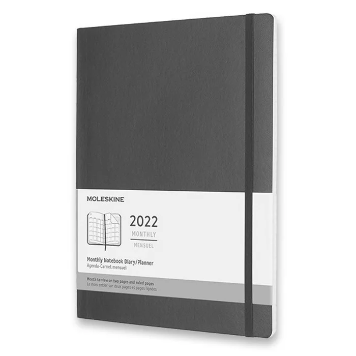 Hauptbild des Produkts Diář Moleskine 2022 - měkké desky XL, měsíční, černý