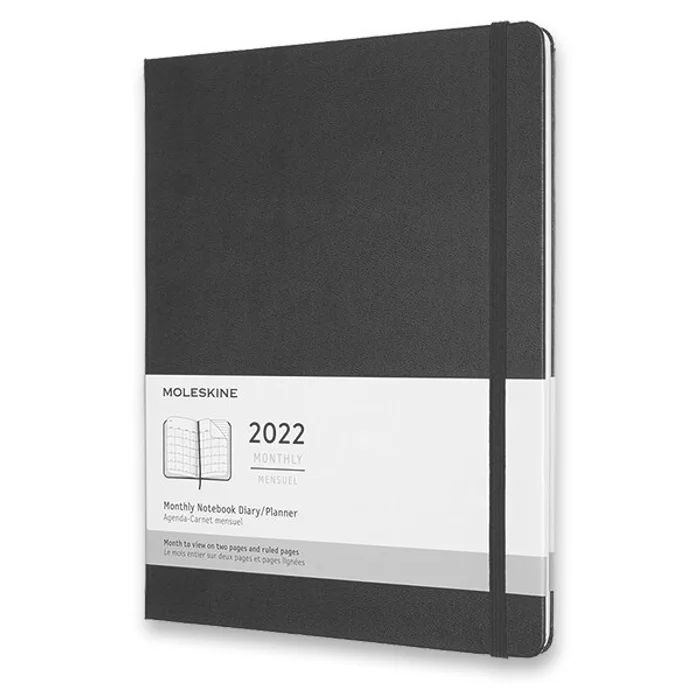 Hauptbild des Produkts Diář Moleskine 2022 - tvrdé desky XL, měsíční, černý