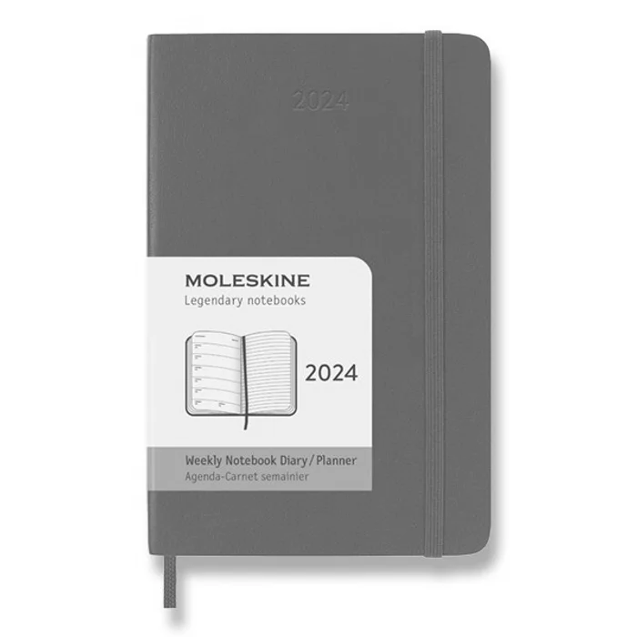 Hauptbild des Produkts Diář Moleskine 2024 - měkké desky S, týdenní, výběr barev tm. zelený