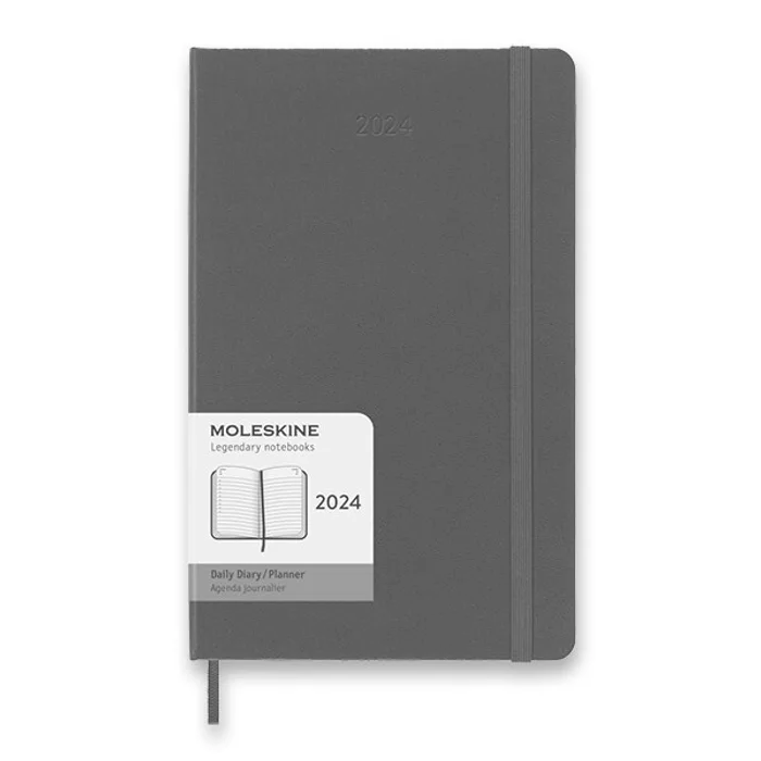Hauptbild des Produkts Diář MOLESKINE 2024 - tvrdé desky L, denní, výběr barev tm. zelený