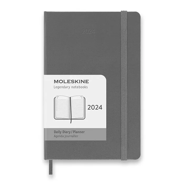 Hauptbild des Produkts Diář Moleskine 2024 - tvrdé desky S, denní, výběr barev tm. zelený